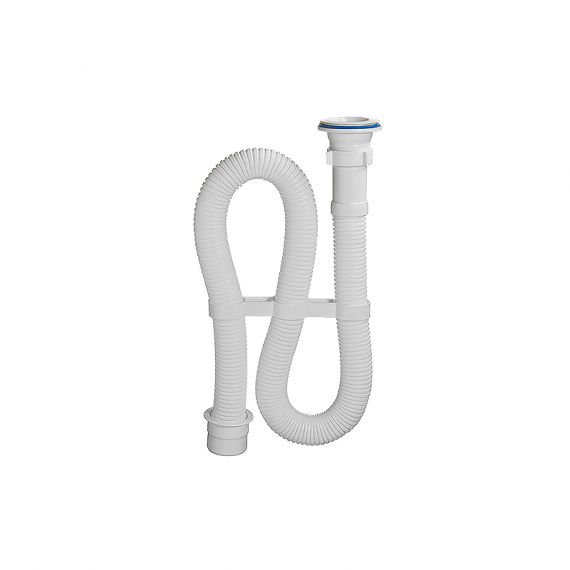 Сифон для умыв/мойки 1 1/2"х40 гофр. L=1000мм пер 50 Орио АС-7011  025-0208