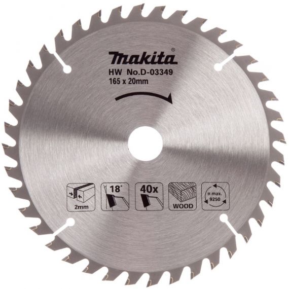 Диск пильный Makita 165*20*40 D-45892