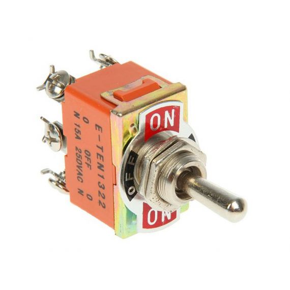 Тумблер 250V 15A (6с) двухполюсн. REXANT  36-4132
