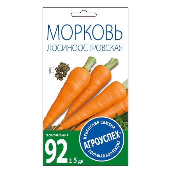 Семена АГРОУСПЕХ МОРКОВЬ ЛОСИНООСТРОВСКАЯ 2г.  66729