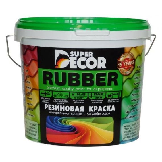Резиновая краска SuperDecor № 7 Балтика 3кг