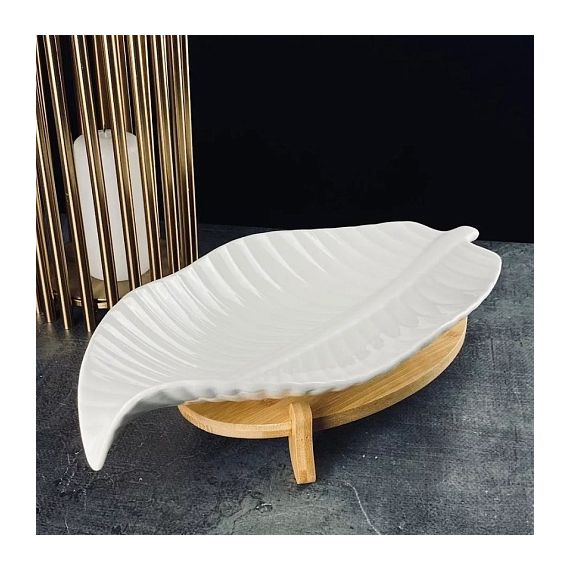 Блюдо 35,5см BAMBOO на подставке 140-106