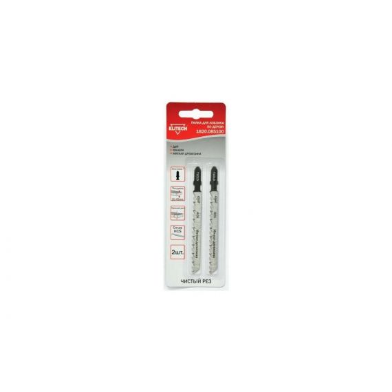 Пилка для лобзика по дереву Elitech T101D  1820.085100