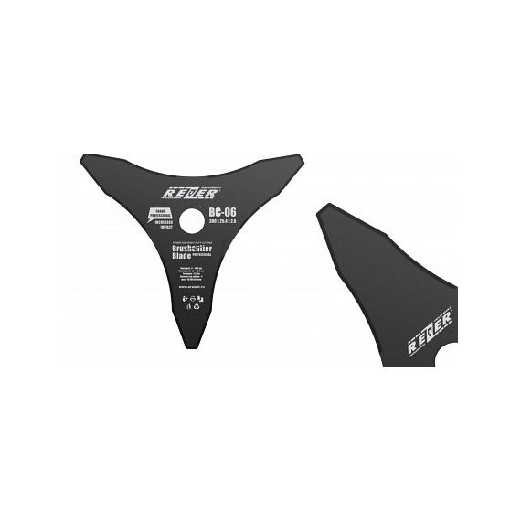 Нож для бензокос REZER BC-06 255*25,4*2,0 3-х лучевой