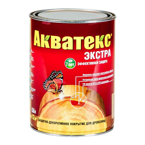 Акватекс-Экстра 0,8л палисандр