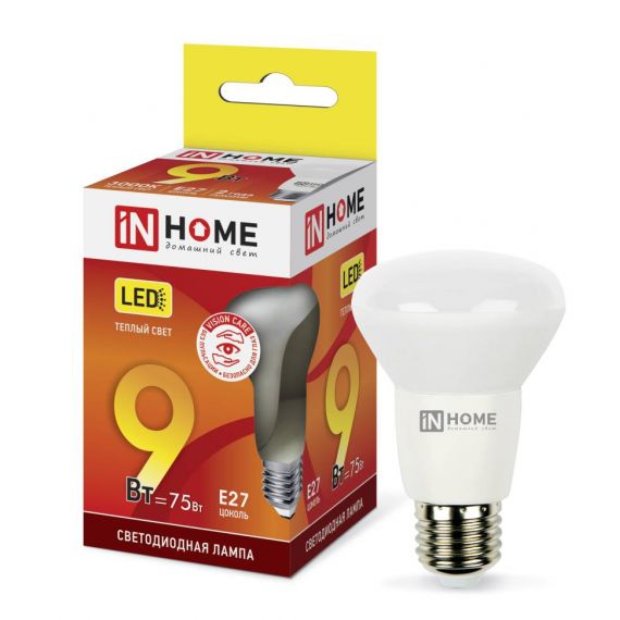 Лампа светодиодная LED-R63-VC 9Вт 230В Е27 3000К 810Лм 4301