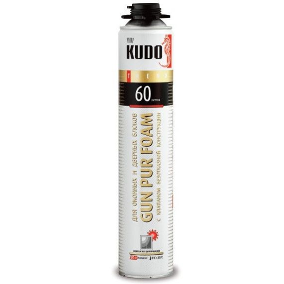 Пена монтажная KUDO TREND WINDOW 60 ПРОФ для монтажа оконных и дверных блоков KUPTW10S60 11602184