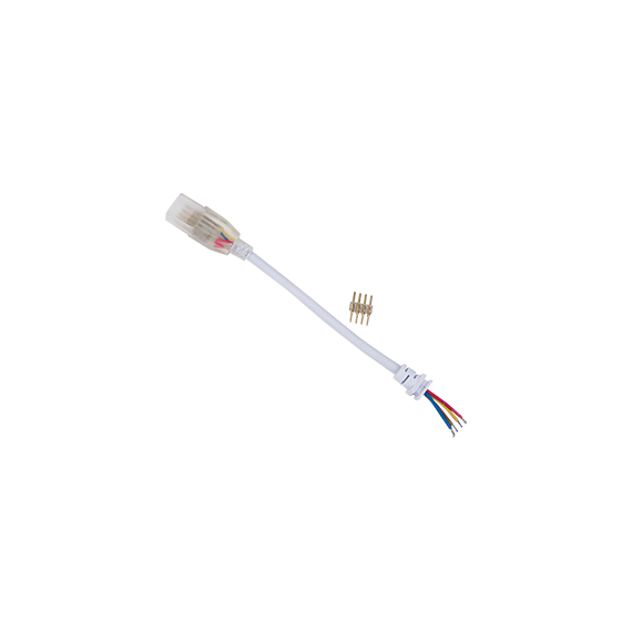 Кабель RGB LED strip 220v connector  150мм д/ленты 14*7  Ecola SCJM14ESB