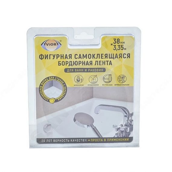Лента бордюрная самоклеющаяся ФИГУРНАЯ для раковин 302-104