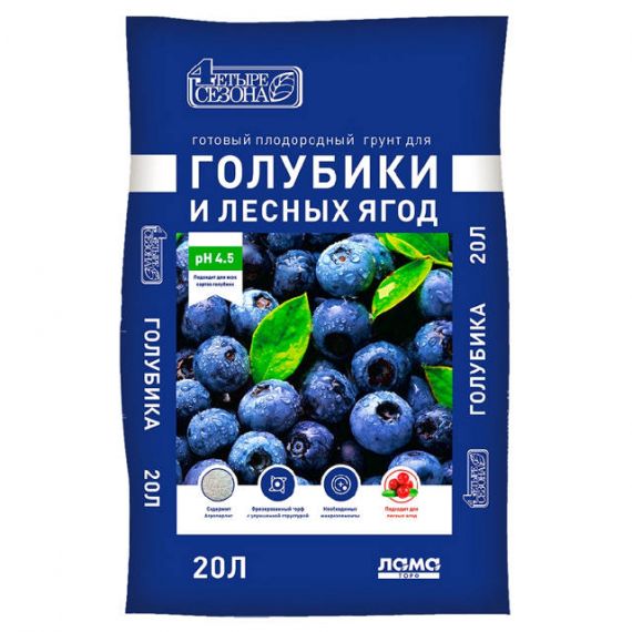 Грунт Четыре сезона Для голубики и лесных ягод 20л  06447