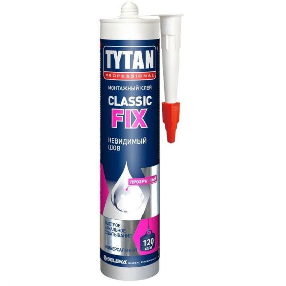 Клей "TYTAN" монтажный Classic Fix прозрачный 310мл