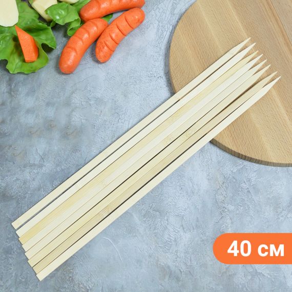 Шампуры бамбук 40см*9мм 25шт NNOSO-49