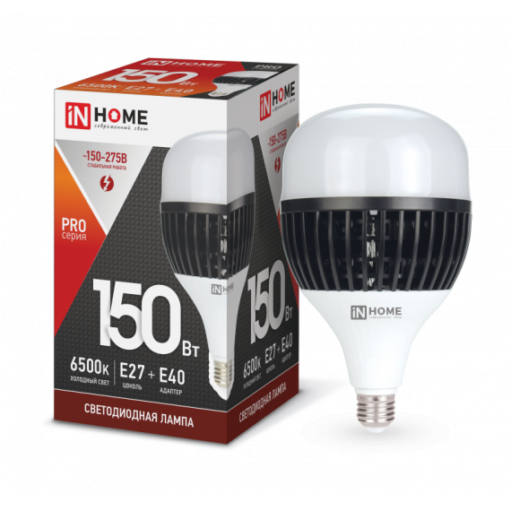 Лампа LED HP-PRO 150Вт 230В E27/E40 6500К 14250Лм IN HOME  35703
