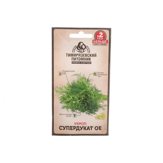 Семена Тимирязевский питомник Укроп Супердукат 6г