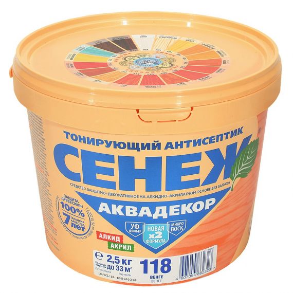 СЕНЕЖ Аквадекор 9,0 кг Х2-118 ВЕНГЕ