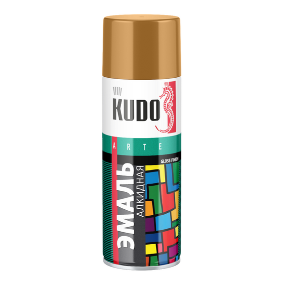 Эмаль KUDO KU-1022 520мл аэрозоль охра