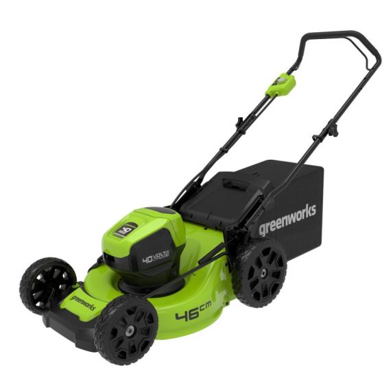 Газонокосилка аккумуляторная Greenworks 40В 46см Арт. 2514407UB с АКБ и ЗУ