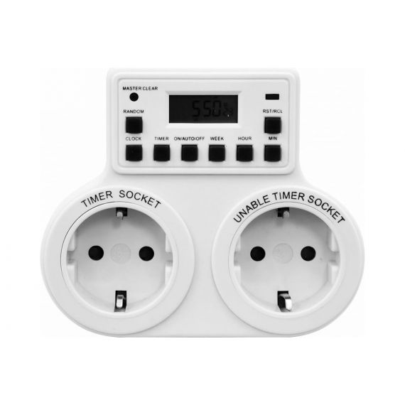 Розетка с таймером ТМ25 недельная Feron 3500W/16A 127664/ 23236