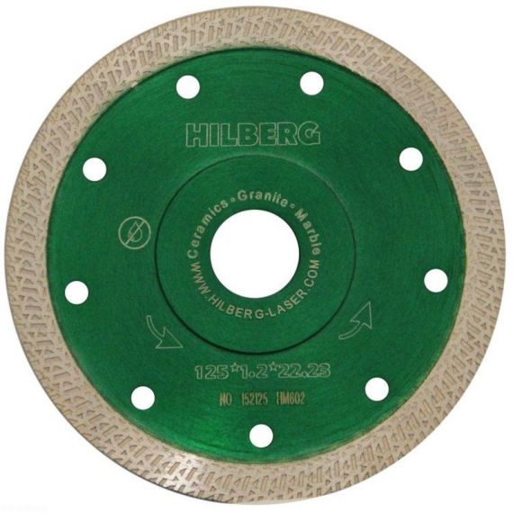Диск алмазный 125*22,23мм HM602 зеленый HILBERG