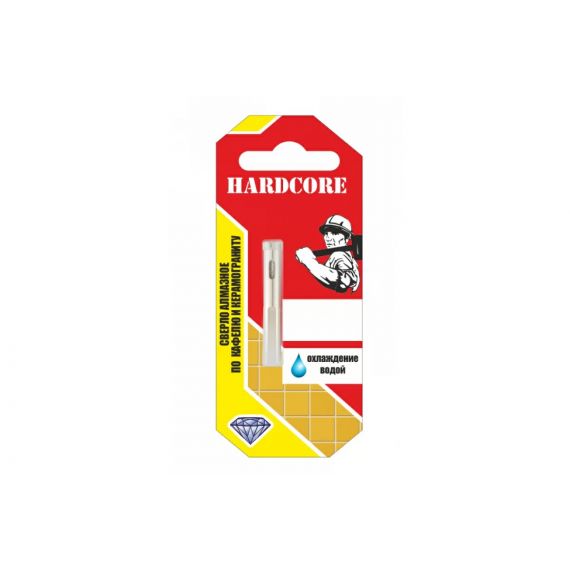 Коронка алмазная 10мм Hardkore по керамограниту и керамике  152010