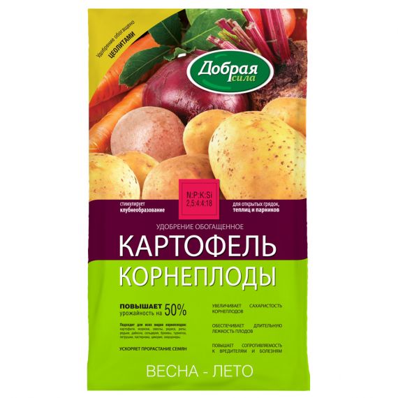 Удобрение сухое Картофель-Корнеплоды 0,9кг Добрая Сила