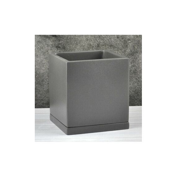 Горшок КУБИК графит 15*15   17см  Nk50/2  654994