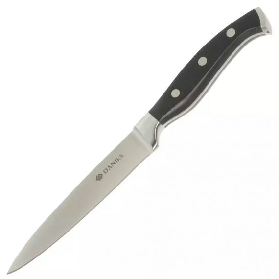 Нож кухонный Daniks, Reference, универсальный, нерж 12.5 см, рукоятка дерево, S-K43306