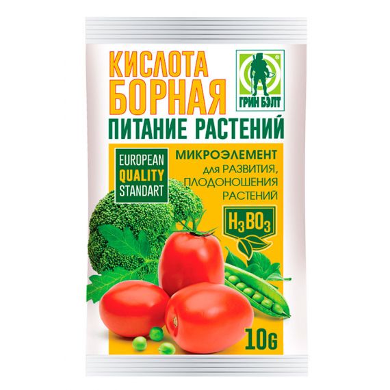 Борная кислота 10г ГРИН БЭЛТ  05037/193-1/310385а/00-00000274