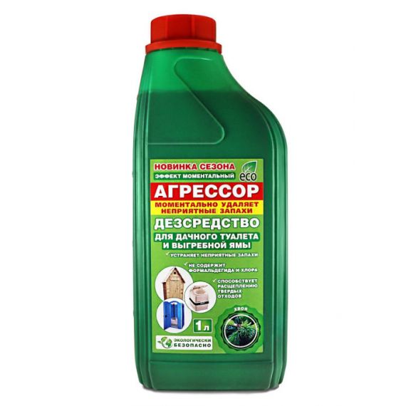 АГРЕССОР Дезодорирующее средство хвоя 1,0л