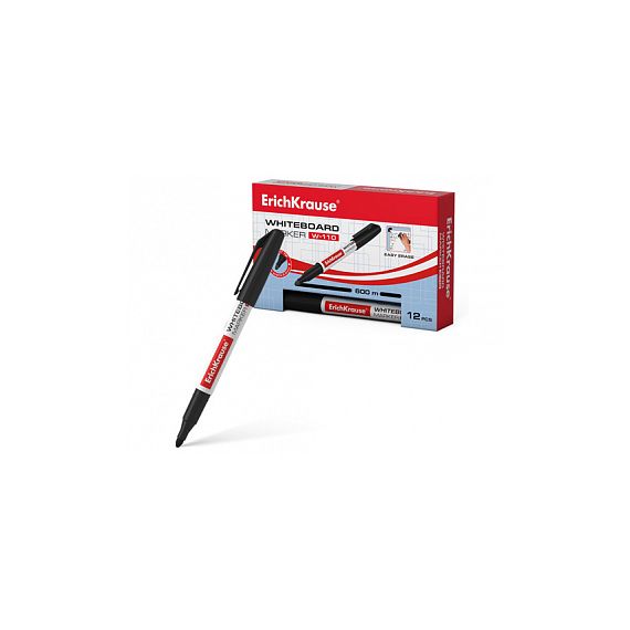 Маркер для досок ErichKrause® W-110 черный 56915