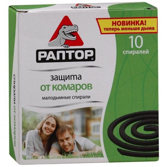Спираль РАПТОР от комаров 10шт  F4002