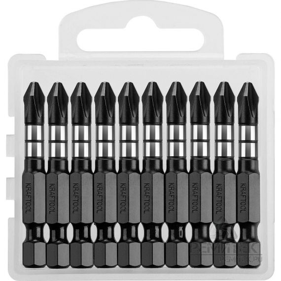 Бита PH2*50 ударная KRAFTOOL Impact Pro 1шт  26191-2-50-S10