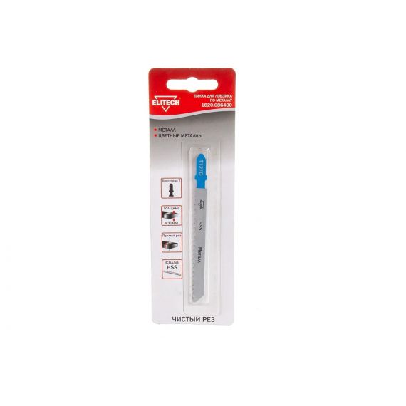 Пилка для лобзика по металлу Elitech T127D 1820.086400/ 190398