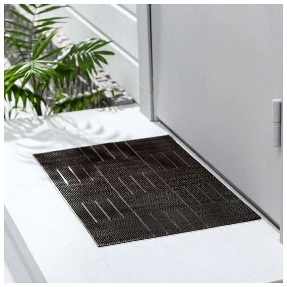 Коврик придверный резиновый Паркет 39*60 шоколадный 4466145