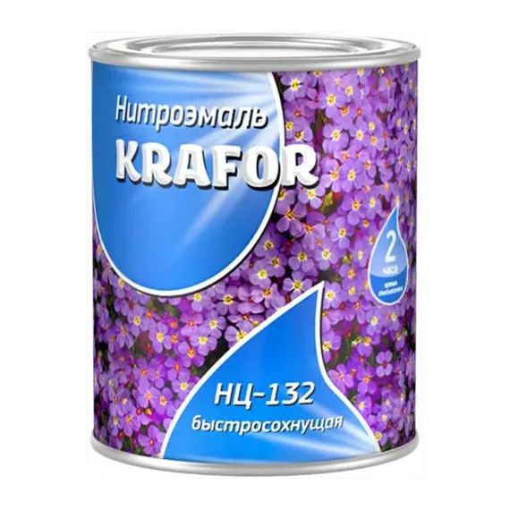 Эмаль НЦ-132 KRAFOR 0,7кг голубая  26487