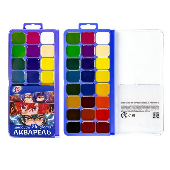 Акварель 24цв без кисти 33С 2218-08
