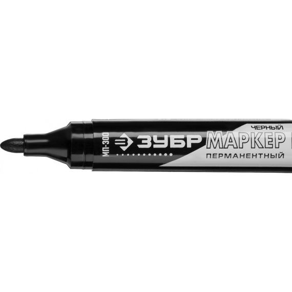 Маркер ЗУБР МП-300 черный 2мм  06322-2