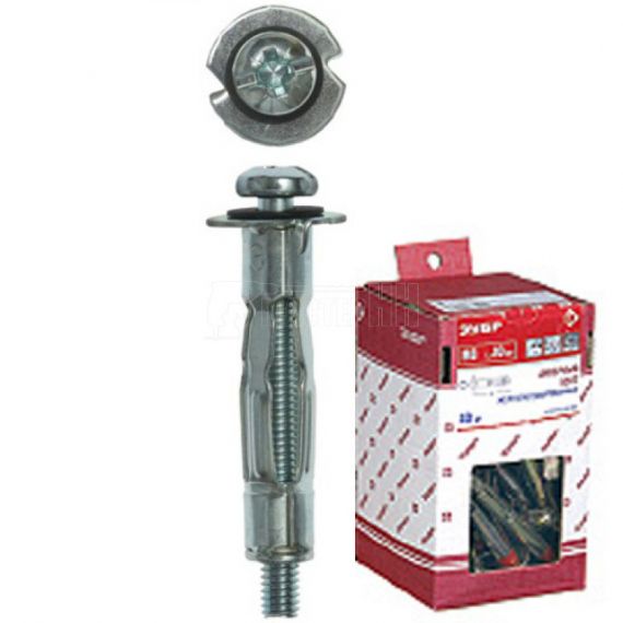 Анкер ЗУБР для пустот.констр.с винтом М4*32*13мм  4-302472-04-032