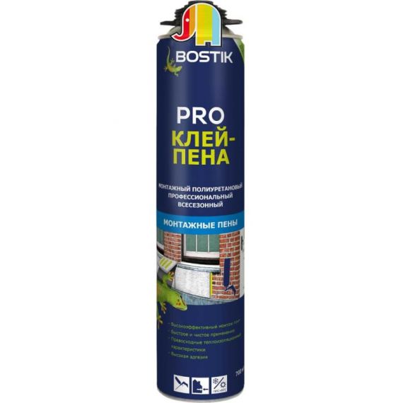 Клей-пена пистолетный Bostik Standart всесезонный 700мл 50009020