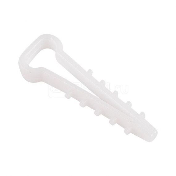 Дюбель-хомут 6-12 белый прямоугольный 100шт REXANT 07-4612