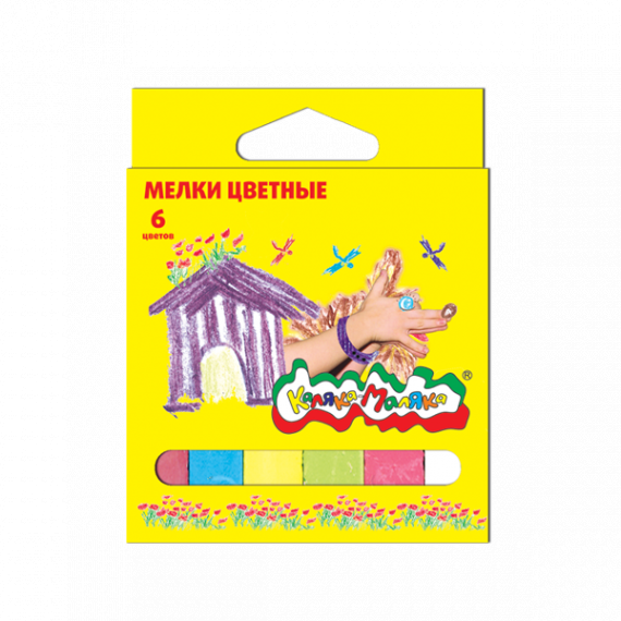 Мелки цветные 6шт.  053377