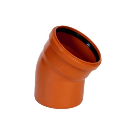 Отвод Дн110х30° коричневый ПП ПОЛИТЭК