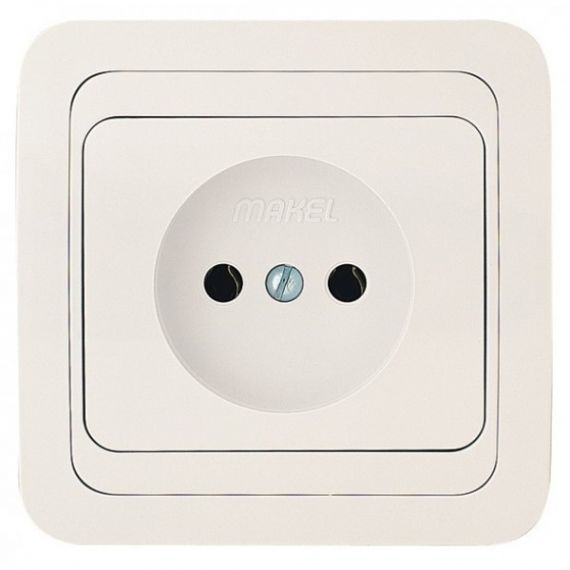 МИМОЗА Розетка 1гн.б/з бел. МИМОЗА Розетка 1гн.б/з бел.