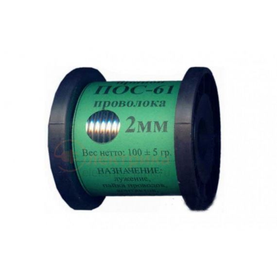 Припой с каниф. ПОС61 d=2мм 100гр