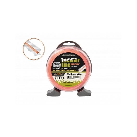 Леска триммерная 4,0*6м Rezer DUO-TWIST