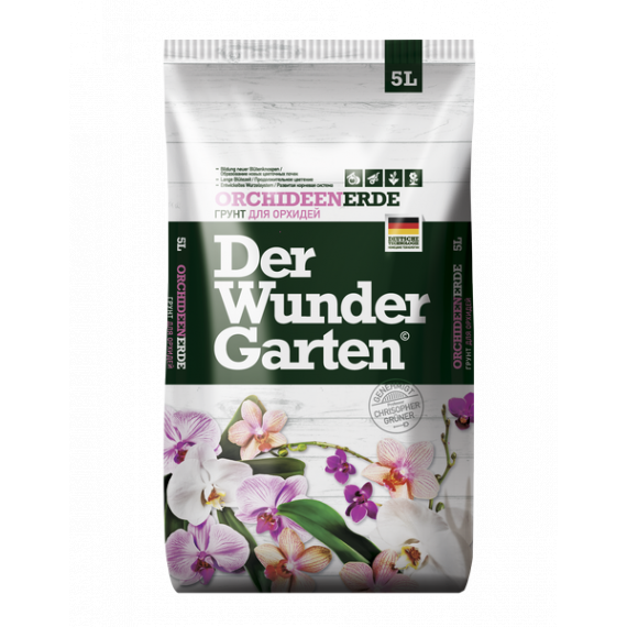 Грунт PETER PEAT Der Wunder Garten для орхидей  5,0л  ДВГ-03-5 # Грунт PETER PEAT Der Wunder Garten для орхидей  5,0л  ДВГ-03-5 #