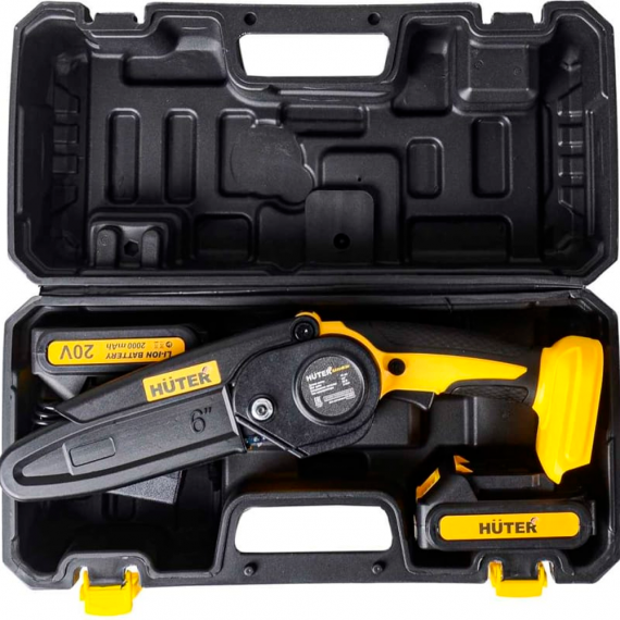 Электропила аккумуляторная HUTER ELS-2-Li-6K EA+ (2 АКБ 2Ач и ЗУ)  70/10/35, изображение 2