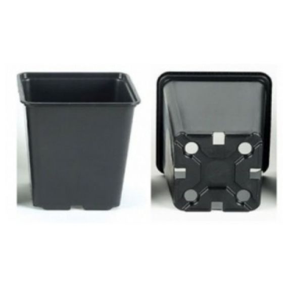 Горшок квадратный 9*9*10 (полистирол)  11681/БП1423