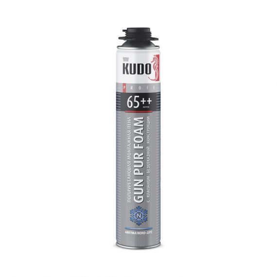 Пена монтажная KUDO PROFF 65+ ABSOLUT ARKTIKA 1000мл