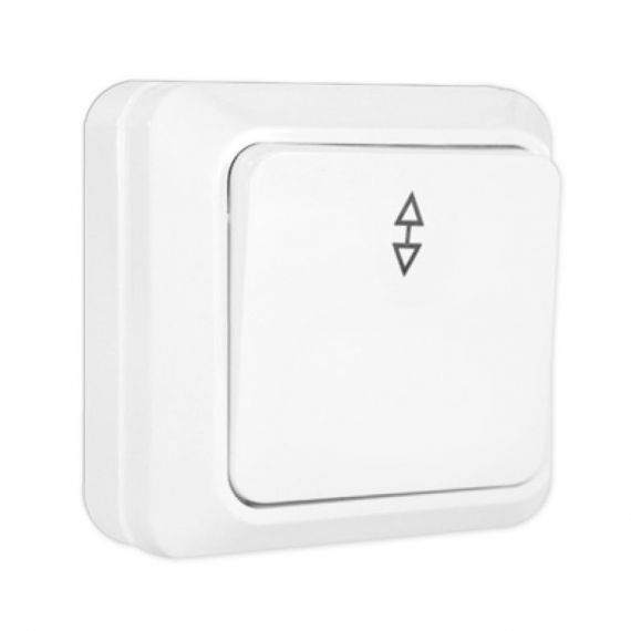 ОЛИМП Выкл.1кл.10А о/у белый проходной